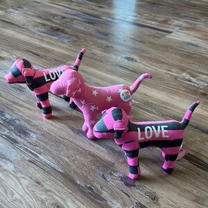 Victoria’s Secret Pink Plush Dog Set
